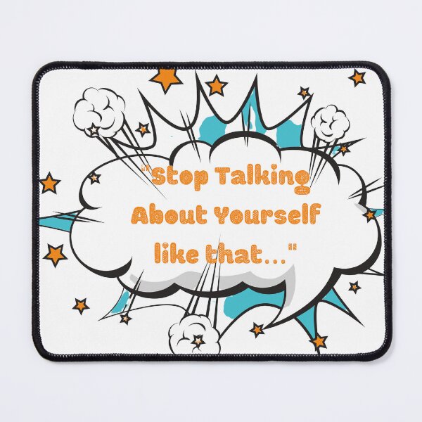 Item preview, Stop Talking About Yourself Like That | 1970s Retro Pop Art Speech Bubble designed and sold by PaisleyMarten.