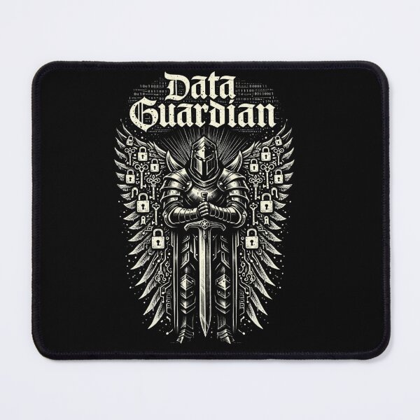 Item preview, Data Guardian - Medieval Cybersecurity Knight & Binary Art designed and sold by Next Level Prints.