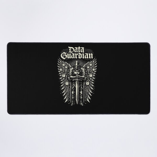 Item preview, Data Guardian - Medieval Cybersecurity Knight & Binary Art designed and sold by Next Level Prints.