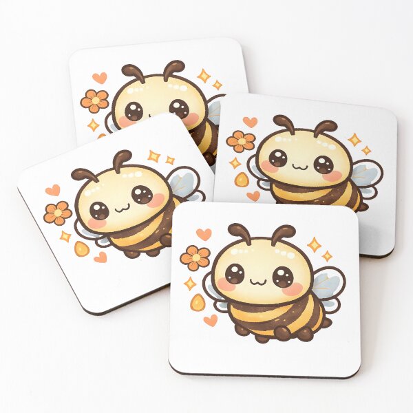 Item preview, Kawaii Bee – Cute Retro Honeybee Logo designed and sold by Dax Studio.