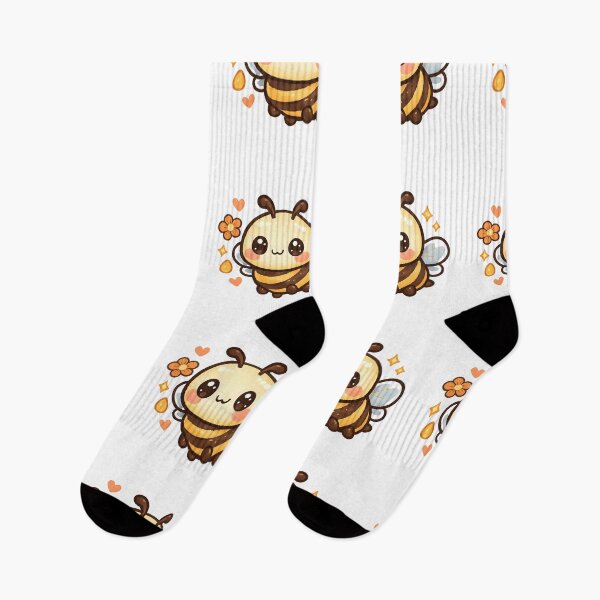 Item preview, Kawaii Bee – Cute Retro Honeybee Logo designed and sold by Dax Studio.