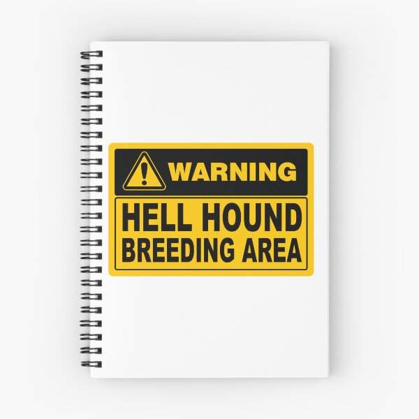 Item preview, Warning; Hellhound; Breeding Area; designed and sold by StickerApe.