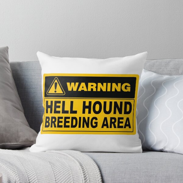 Item preview, Warning; Hellhound; Breeding Area; designed and sold by StickerApe.