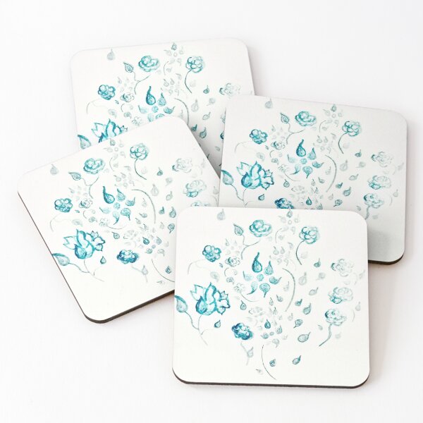 Item preview, Small Greenish Blue Wild Flowers by ElitebyElise  designed and sold by ElitebyElise.
