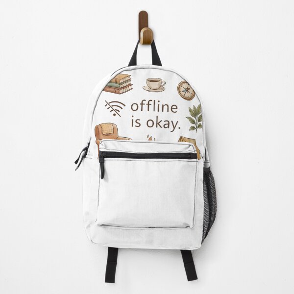 Item preview, Offline Is Okay – Cozy Slow Living Digital Detox Quote designed and sold by SoulenCify.