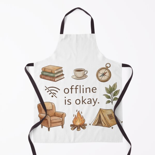 Item preview, Offline Is Okay – Cozy Slow Living Digital Detox Quote designed and sold by SoulenCify.