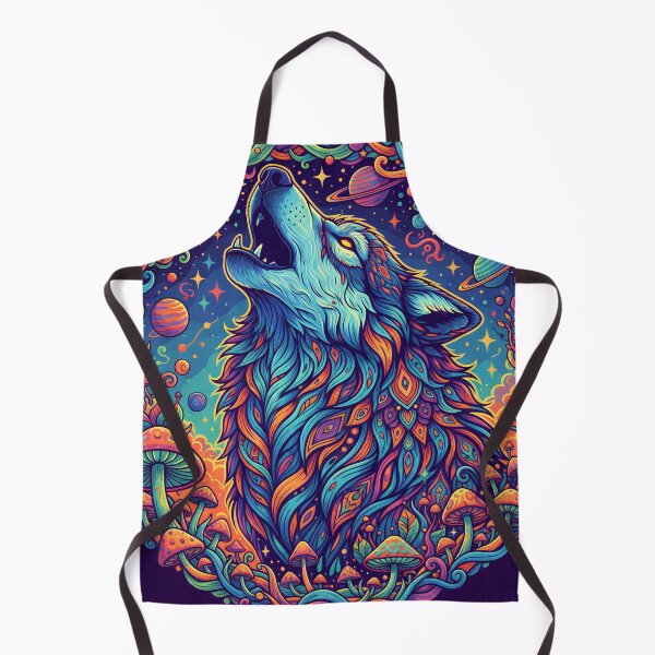 Item preview, Trendy wolf Animal Art Print - Psychedelic Bear designed and sold by Mindwork Creative Arts.