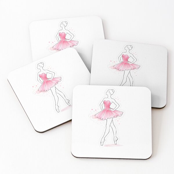 Item preview, Cute ballerina figure, watercolor designed and sold by PatternFly.