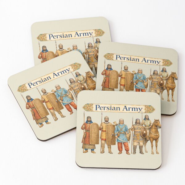 Item preview, Persian Army Ancient Warrior Illustration designed and sold by Retr0Tshirts.