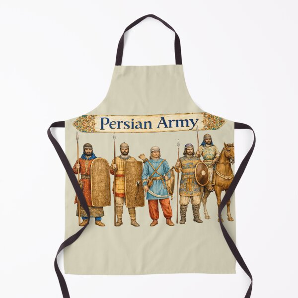 Item preview, Persian Army Ancient Warrior Illustration designed and sold by Retr0Tshirts.