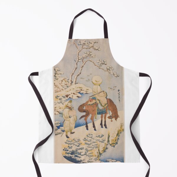 Item preview, Poet Du Fu Riding in Snow - Vintage Japanese Winter Art designed and sold by Open Canvas.