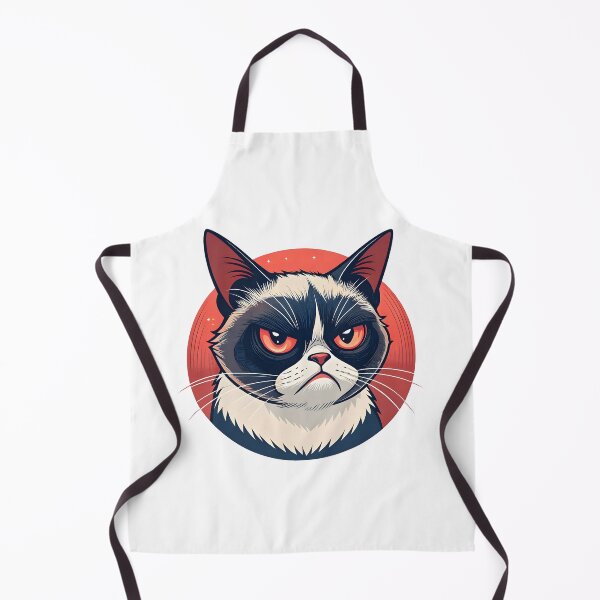 Item preview, Grumpy Bored Cat with Red Eyes designed and sold by Catz n Art: Purrfect Designs for Every Mood.