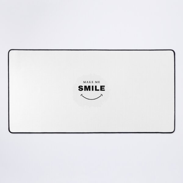 Item preview, Make Me Smile – Minimalist Smile Face Quote Design designed and sold by Quoteink.