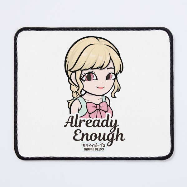 Item preview, Pastel Power Crew Already Enough Pastel Kawaii Self Care Design designed and sold by P-L-Sardines.