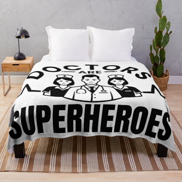 Item preview, Doctors Are Superheroes – Inspirational Medical Hero Quote Design designed and sold by Teetreasure2.
