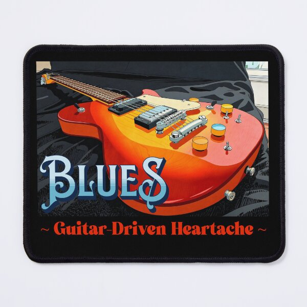 Item preview, BLUES—Guitar-Driven Heartache designed and sold by ActOutTees.