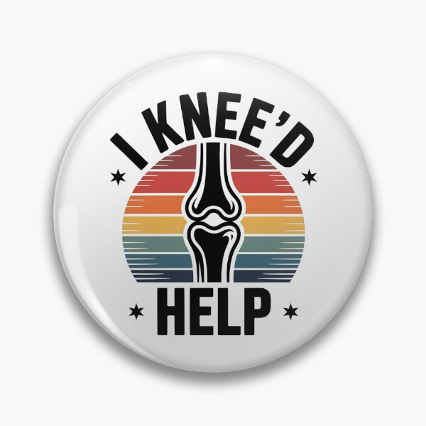 Item preview, I Knee’d Help – Funny Knee Pain & Injury Humor Sticker Design designed and sold by VividOrganica.