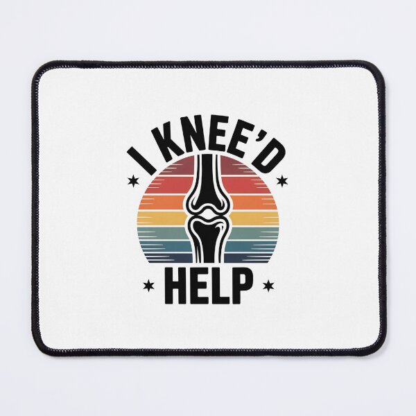 Item preview, I Knee’d Help – Funny Knee Pain & Injury Humor Sticker Design designed and sold by VividOrganica.
