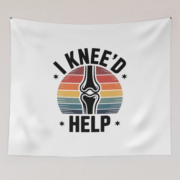 Item preview, I Knee’d Help – Funny Knee Pain & Injury Humor Sticker Design designed and sold by VividOrganica.