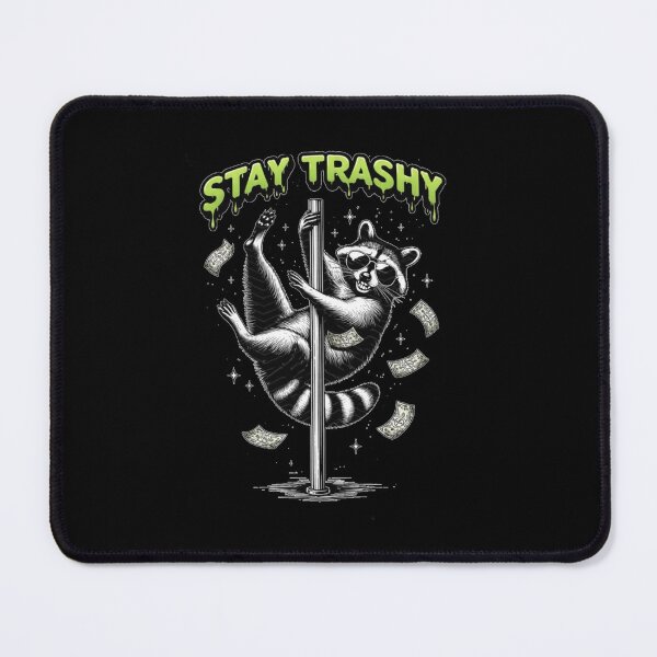 Item preview, Raccoon Stay Trashy – Pole Dancing Raccoon Illustration designed and sold by zuzzelek44.