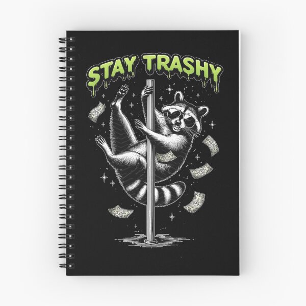Item preview, Raccoon Stay Trashy – Pole Dancing Raccoon Illustration designed and sold by zuzzelek44.