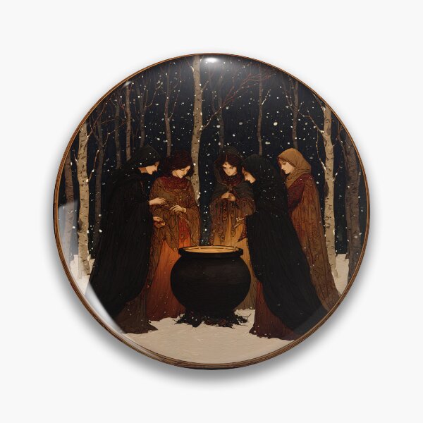 Item preview, December Coven | Winter Ritual Wall Art designed and sold by Stoneflower-Art.