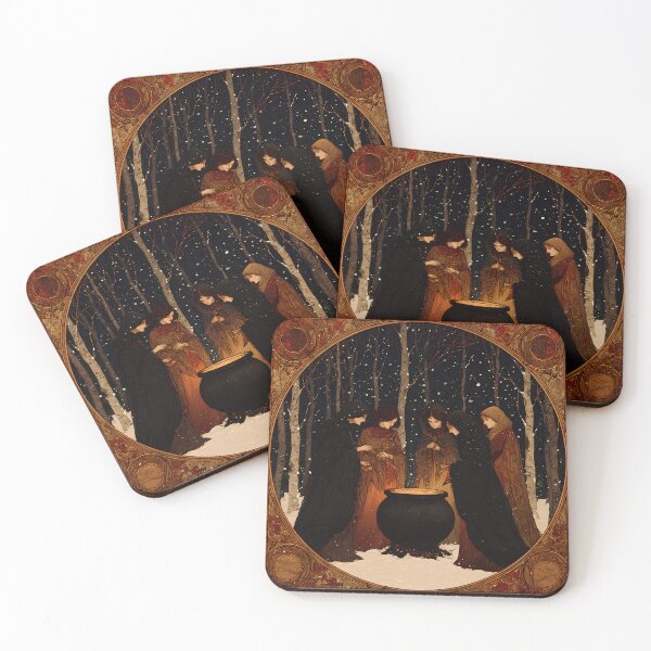 Item preview, December Coven | Winter Ritual Wall Art designed and sold by Stoneflower-Art.
