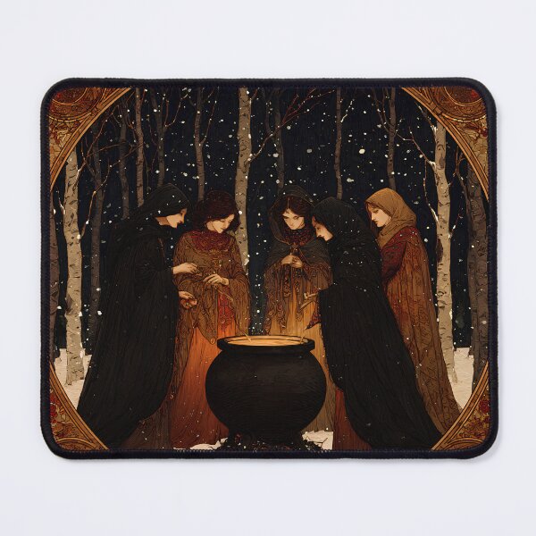 Item preview, December Coven | Winter Ritual Wall Art designed and sold by Stoneflower-Art.