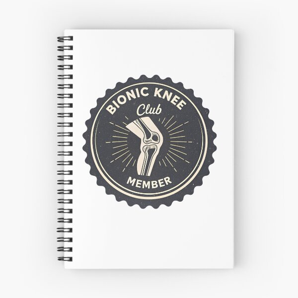 Item preview, Bionic Knee Club Member – Knee Replacement Humor Logo Design designed and sold by VividOrganica.