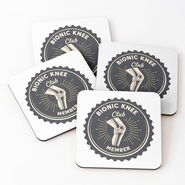 Item preview, Bionic Knee Club Member – Knee Replacement Humor Logo Design designed and sold by VividOrganica.