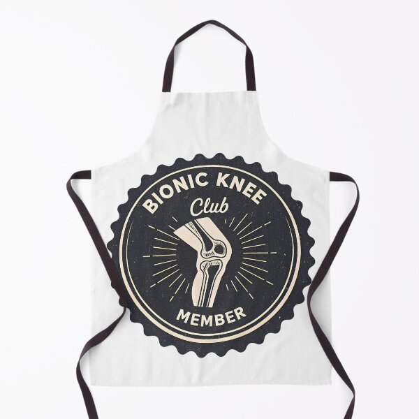 Item preview, Bionic Knee Club Member – Knee Replacement Humor Logo Design designed and sold by VividOrganica.