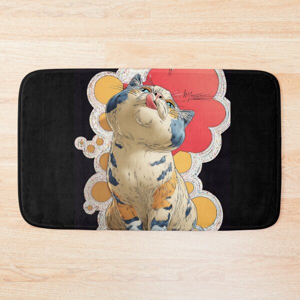 Item preview, Cute Comic Kitten with Speech Bubble Illustration designed and sold by Grafititee.