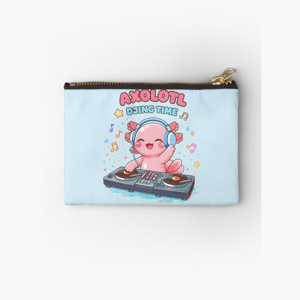 Item preview, Cute Axolotl DJ in Kawaii Funny Style designed and sold by Sitchko.