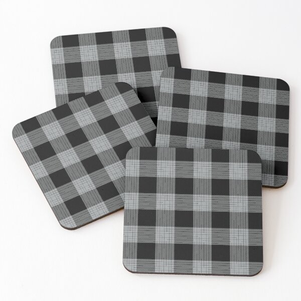 Item preview, Black Gray Flannel Twill Gingham  designed and sold by PatternTitan.