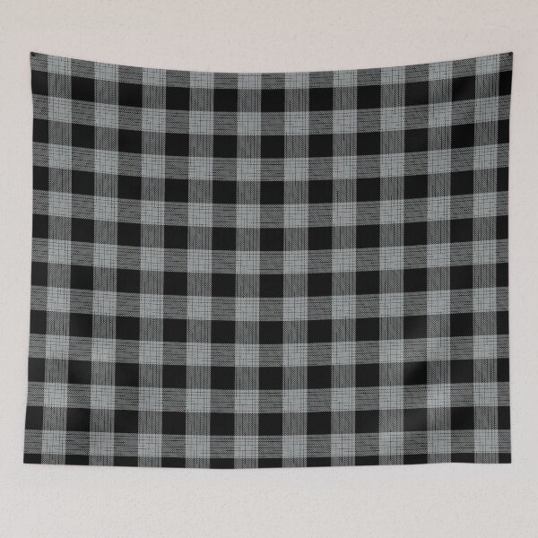 Item preview, Black Gray Flannel Twill Gingham  designed and sold by PatternTitan.