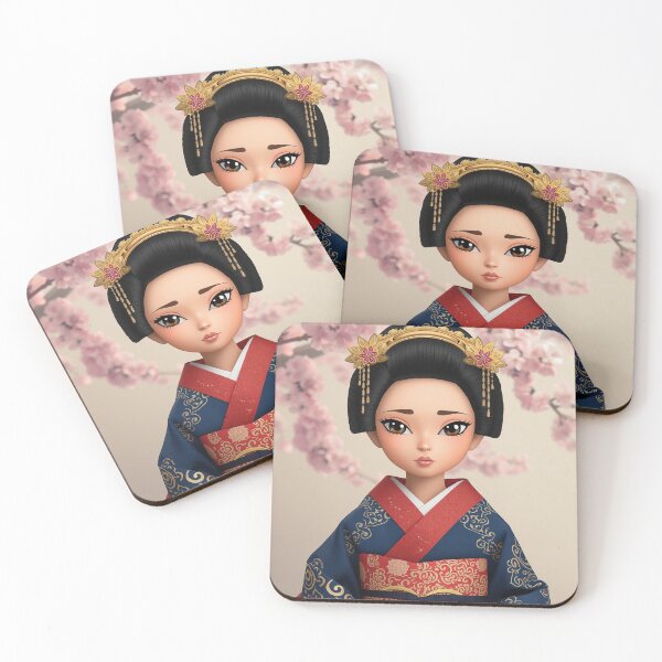Item preview, Kimono Doll Cartoon Style designed and sold by Asiantrendzz.