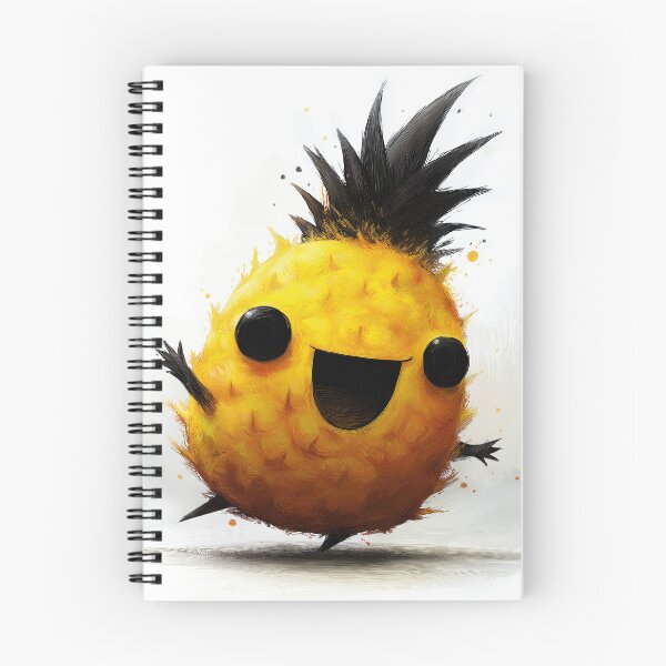 Item preview, Excited Grunge Cartoon Pineapple designed and sold by SQSHD-Pineapple.