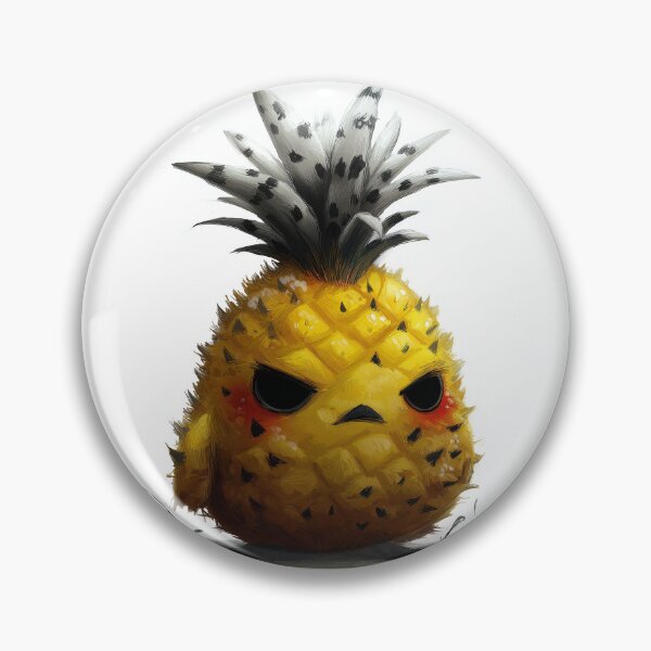 Item preview, Grumpy Grunge Cartoon Pineapple designed and sold by SQSHD-Pineapple.