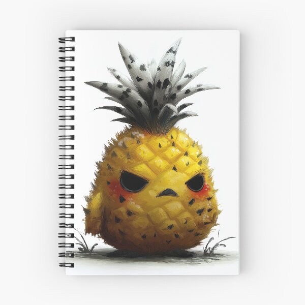 Item preview, Grumpy Grunge Cartoon Pineapple designed and sold by SQSHD-Pineapple.