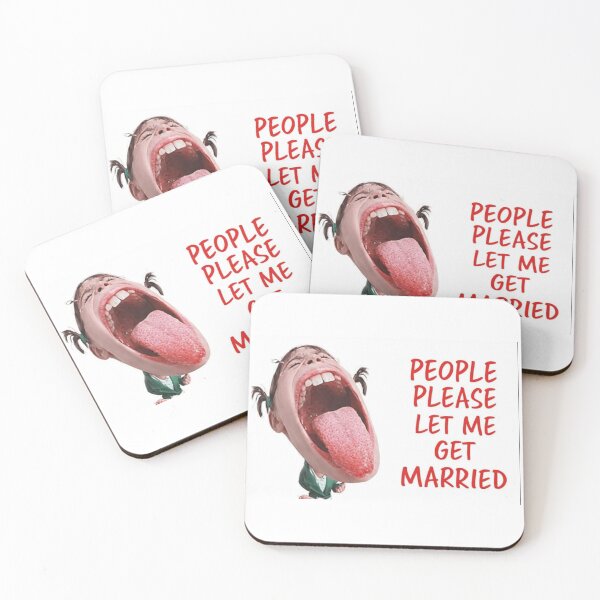 Item preview, People Please Let Me Get Married – Funny Meme Illustration designed and sold by sami88art.
