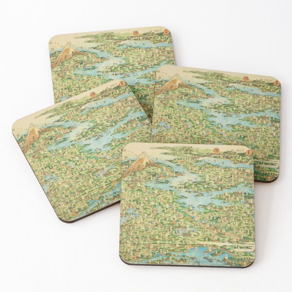 Item preview, Panoramic Map of the Tokaido Road - Vintage Hokusai Art designed and sold by Open Canvas.