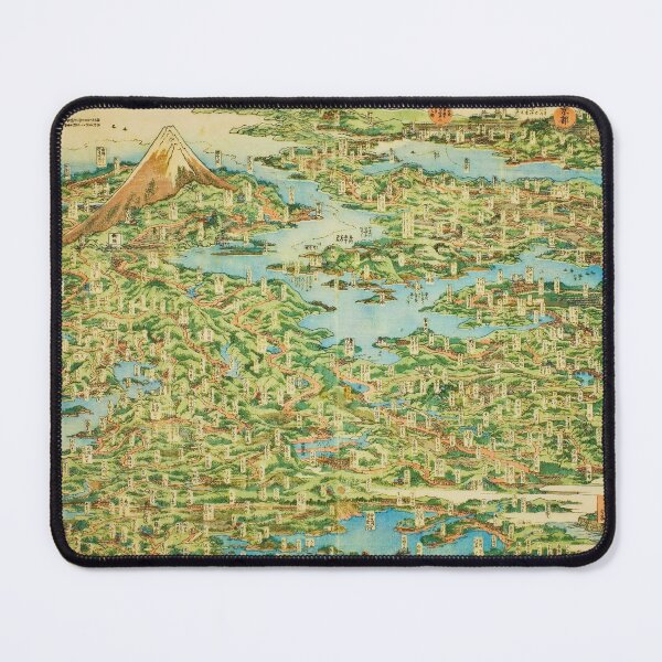Item preview, Panoramic Map of the Tokaido Road - Vintage Hokusai Art designed and sold by Open Canvas.