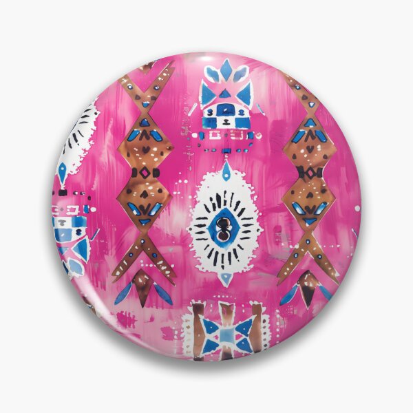 Aperçu de l'œuvre Motif tribal bohème rose – Design aztèque abstrait du sud-ouest créée et vendue par PixelExpressStudio.