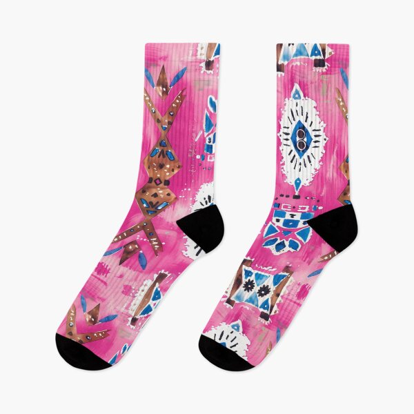Item preview, Pink Boho Tribal Pattern – Southwestern Aztec Abstract Design designed and sold by PixelExpressStudio.