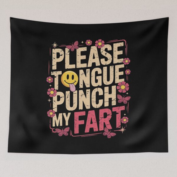 Item preview, Inappropriate Please Tongue-Punch My Fart Box Cringe Groovy  designed and sold by RsFilsingerArt.