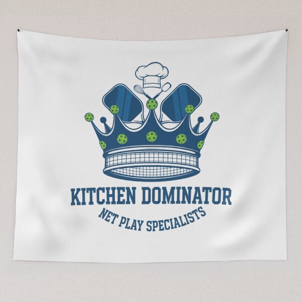 Item preview, Kitchen Dominator Crown Pickleball King/Queen Tee - Net Play Specialist Gift designed and sold by FitEnvy.