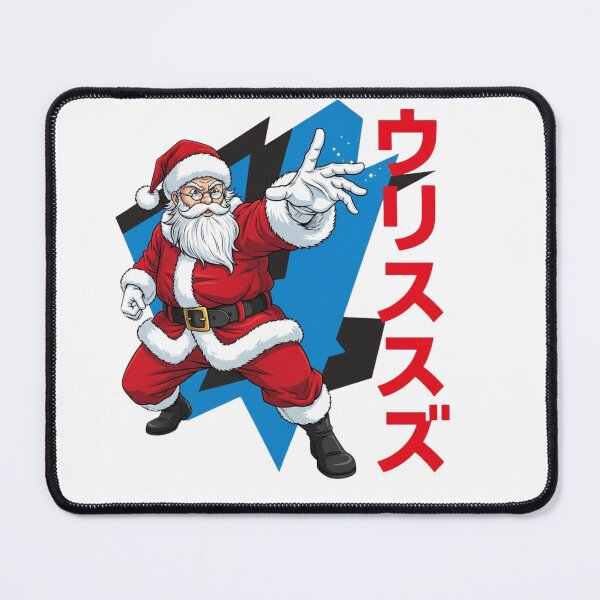 Item preview, Santa Karate Pose Anime Style - Funny Christmas Gift Shirt designed and sold by wellie-chic.