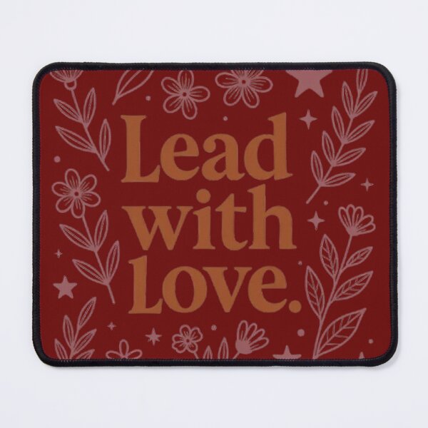 Item preview, Lead With Love – Boho Motivational Quote Design designed and sold by MyTshirtArt.