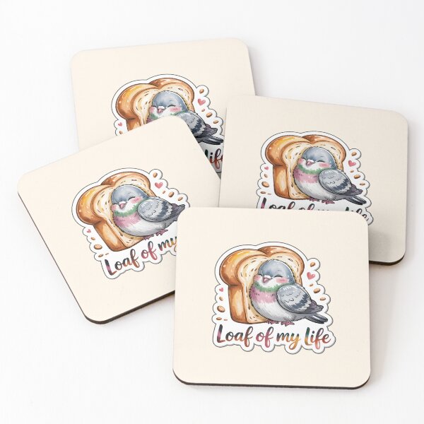 Item preview, Valentine Loaf of My Life Funny Pigeon Bread Love Sticker designed and sold by Nuist25.