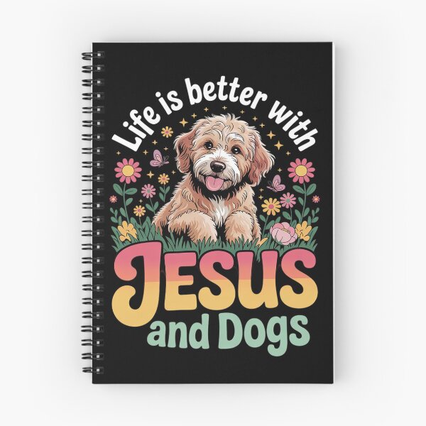 Item preview, Jesus Christian Floral Life Is Better With Jesus And Dogs  designed and sold by VerseFarm.